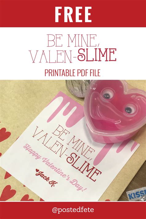 Slime Valentine Printable